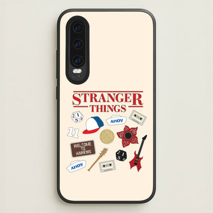 Stranger Things Cartoon Icons Huawei P30 Case