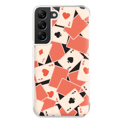 Playing Cards Collage Pattern Galaxy S22 Plus Case