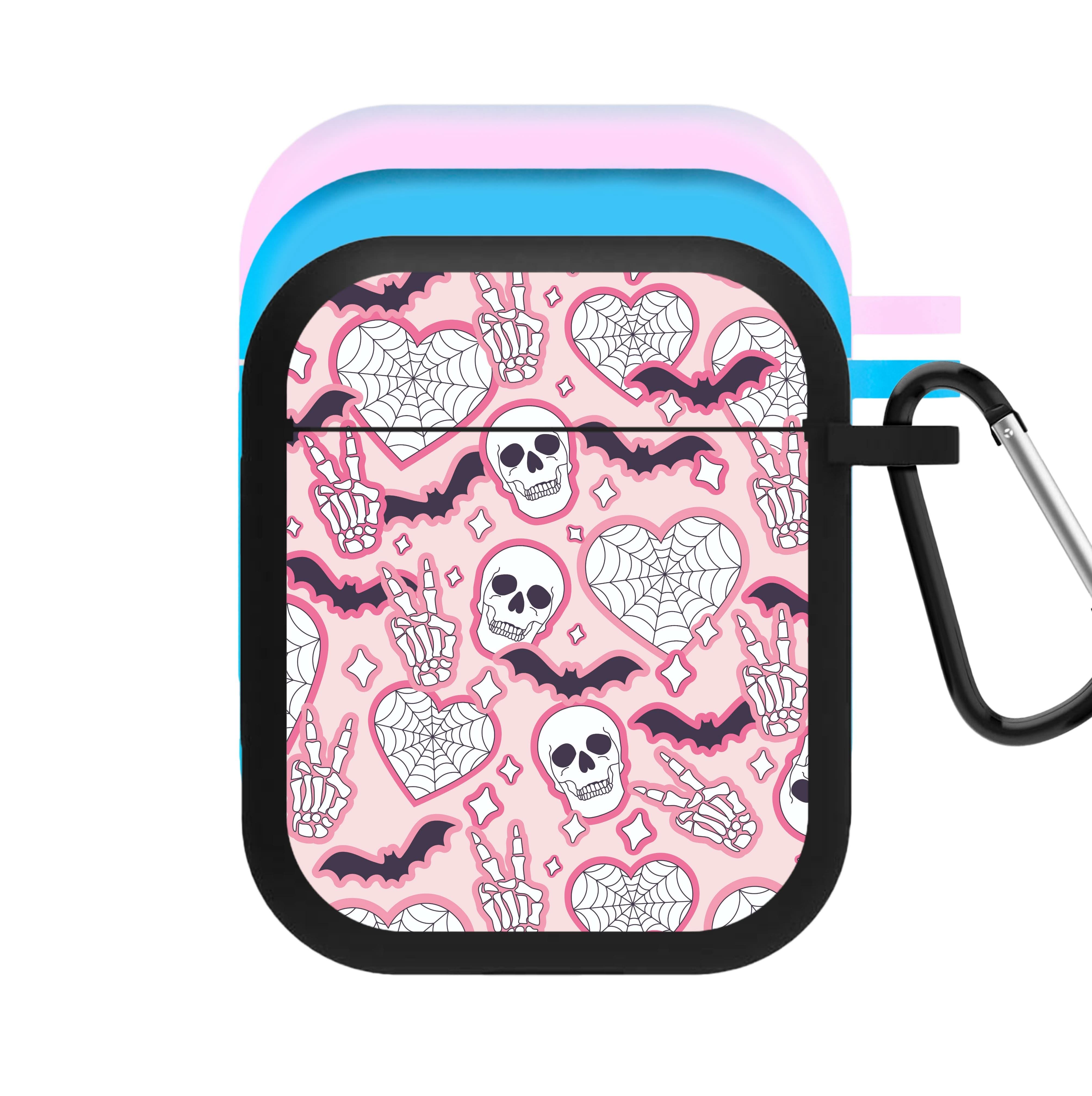 Cute Halloween Stickers Pattern AirPods Case