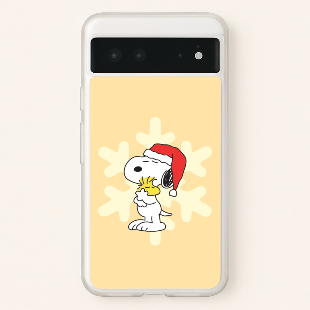 Christmas Cartoon Beagle And Bird  Google Pixel 6 Case