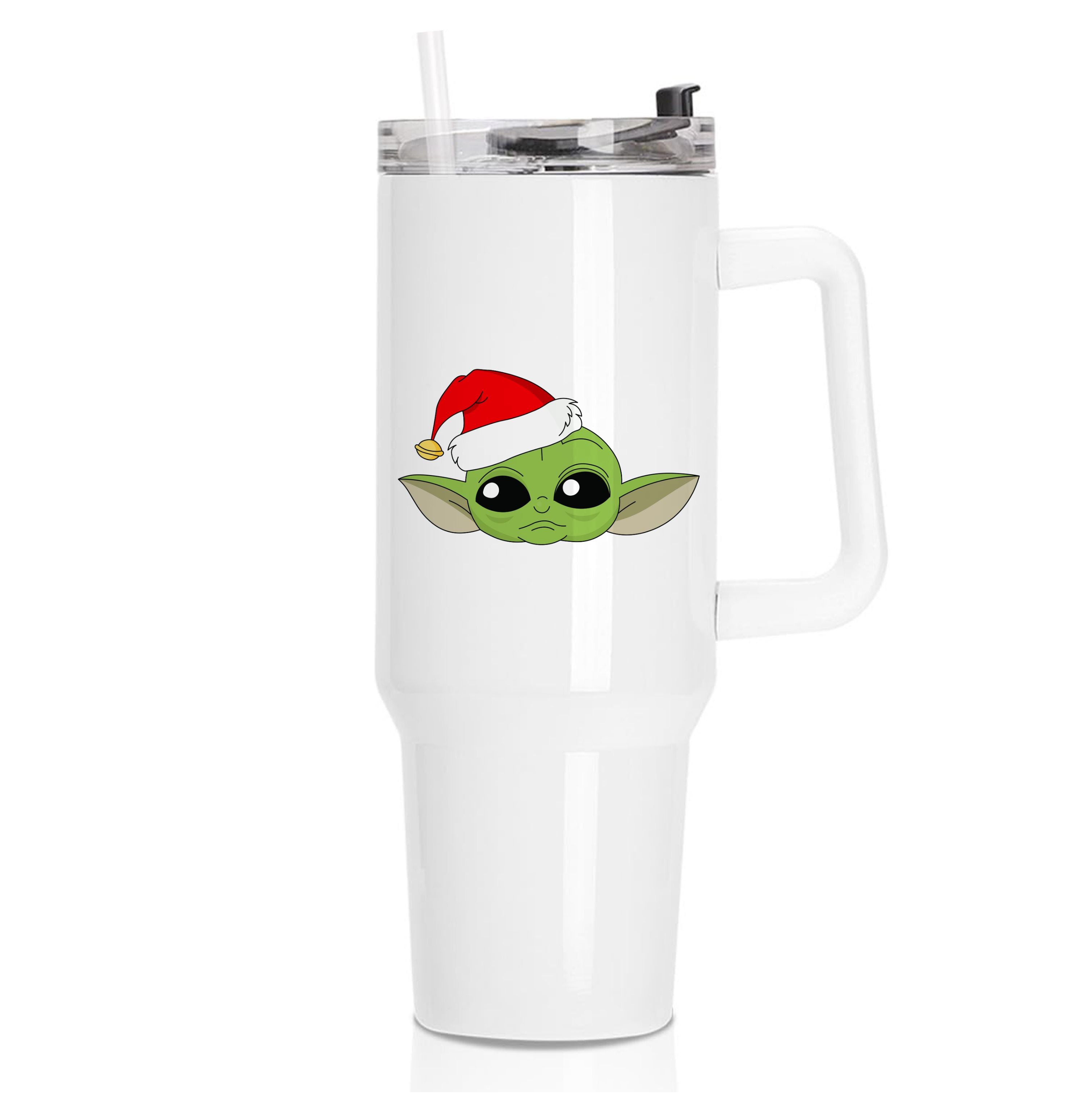 Baby Yoda Christmas Pattern Tumbler