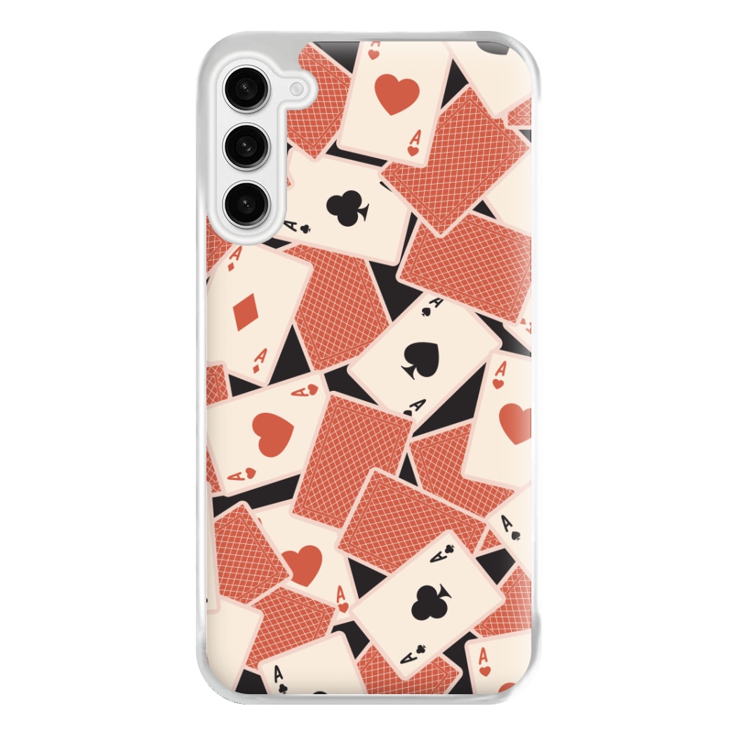 Playing Cards Collage Pattern Galaxy S23 Plus Case