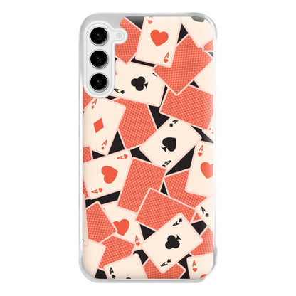 Playing Cards Collage Pattern Galaxy S23FE Case