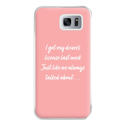 Drivers License Lyrics - Olivia TikTok Phone Case