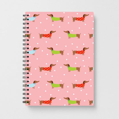 Christmas Jumpers Dachshund Pattern Notebook