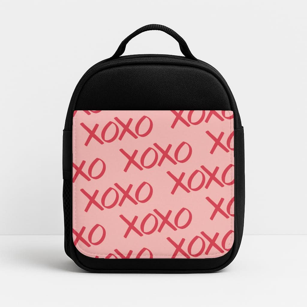 XOXO Pattern Insulated Lunch Bag