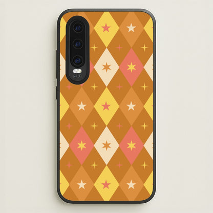 Retro Christmas Argyle Pattern Huawei P30 Case