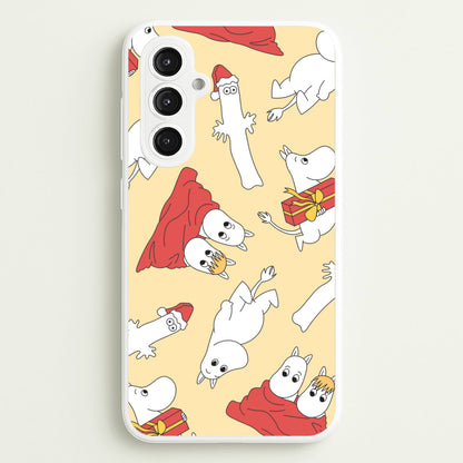 Christmas Mooms Pattern Galaxy S23FE Case