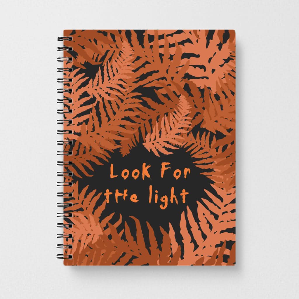 Look For The Light Fern Pattern Notebook