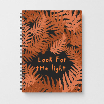 Look For The Light Fern Pattern Notebook