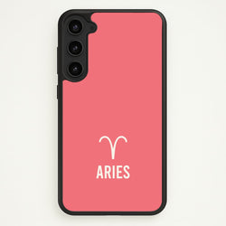 Aries Pastel Zodiac Galaxy S23 Case