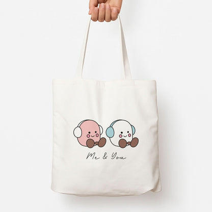 Cute Christmas Marshmellow Plushies Tote Bag
