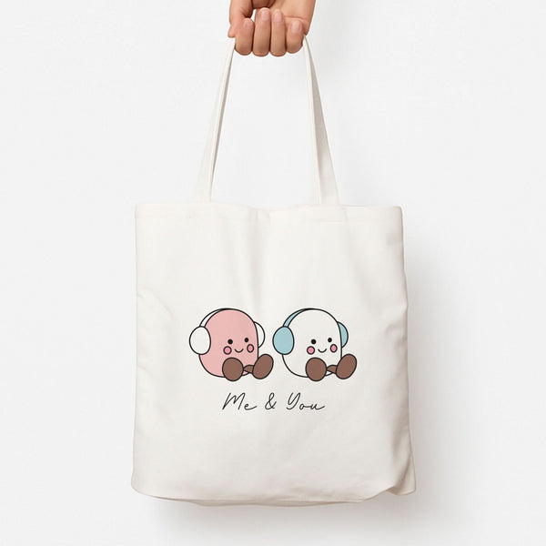 Cute Christmas Marshmellow Plushies Tote Bag