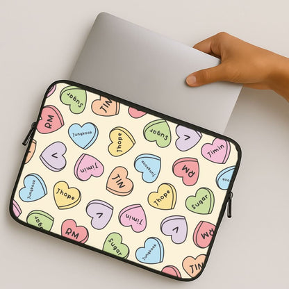 K-Pop Band Members Love Hearts Pattern MacBook Cover