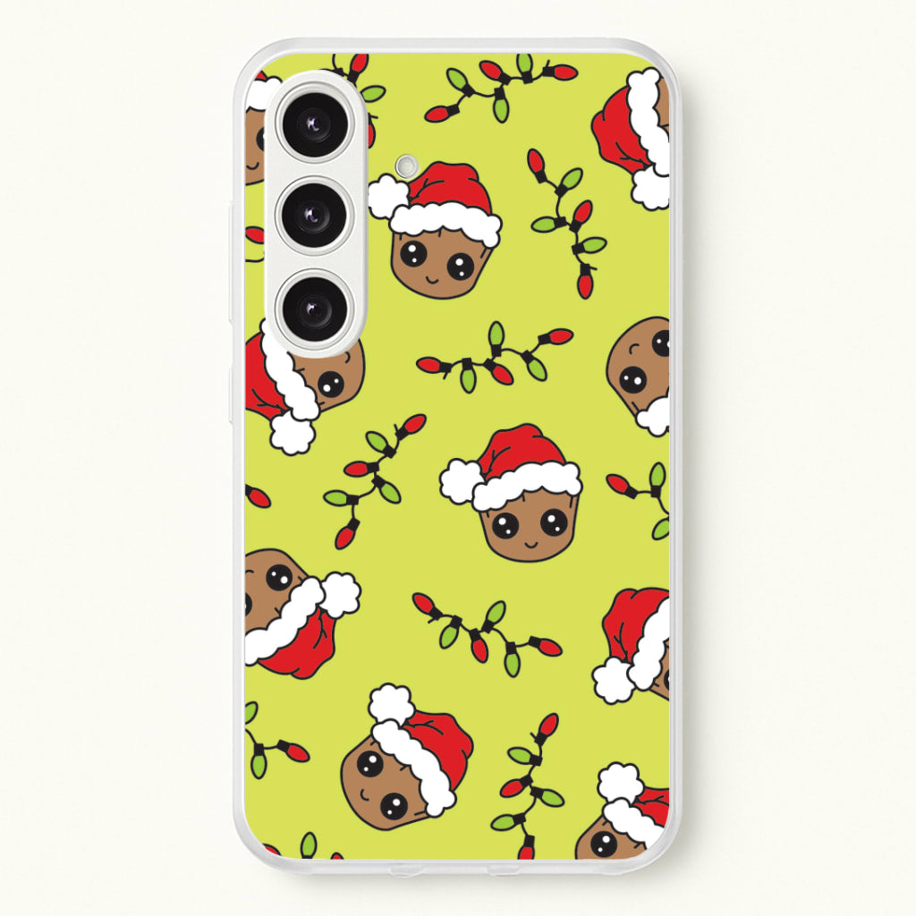 Christmas Tree Hero Pattern Galaxy S24FE Case