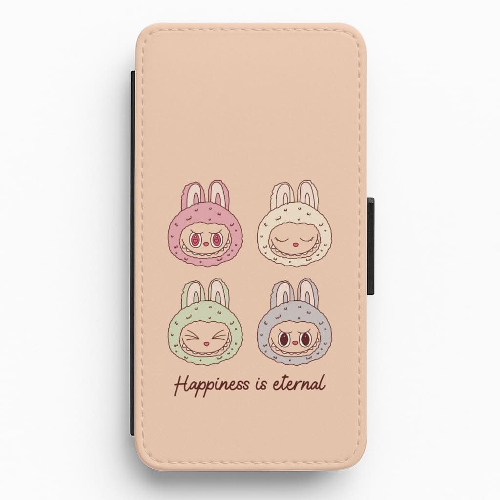 Happiness Is Eternal Monsters Flip / Wallet Phone Case