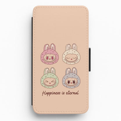 Happiness Is Eternal Monsters Flip / Wallet Phone Case