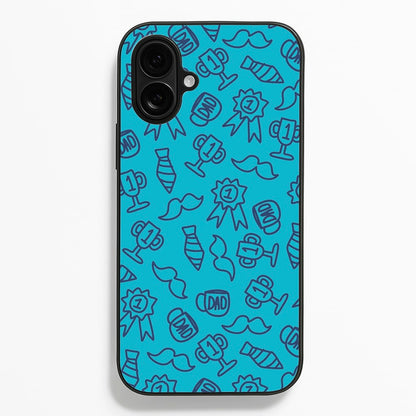 Dad Doodles Pattern iPhone 16 Plus Case