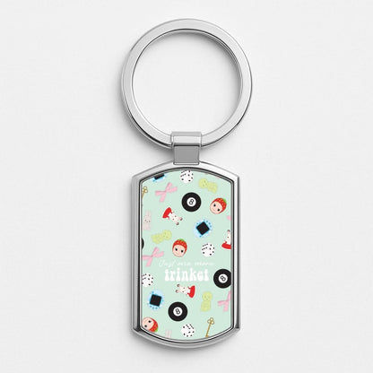 Just One More Trinket Silver Metal Keyring