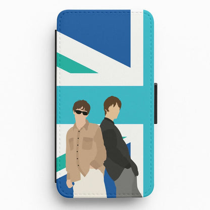 British Flag Band Members Flip / Wallet Phone Case