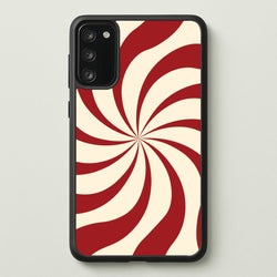 Peppermint Swirl Pattern Galaxy S20 Case