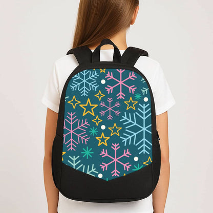 Colourful Christmas Symbols Pattern School Bag