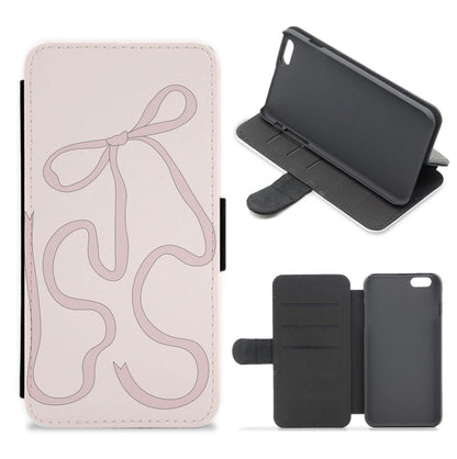 Pink Ribbon Flip / Wallet Phone Case