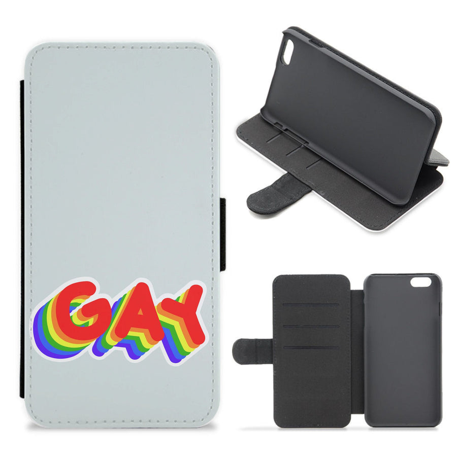 Gay Rainbow - Pride Flip / Wallet Phone Case