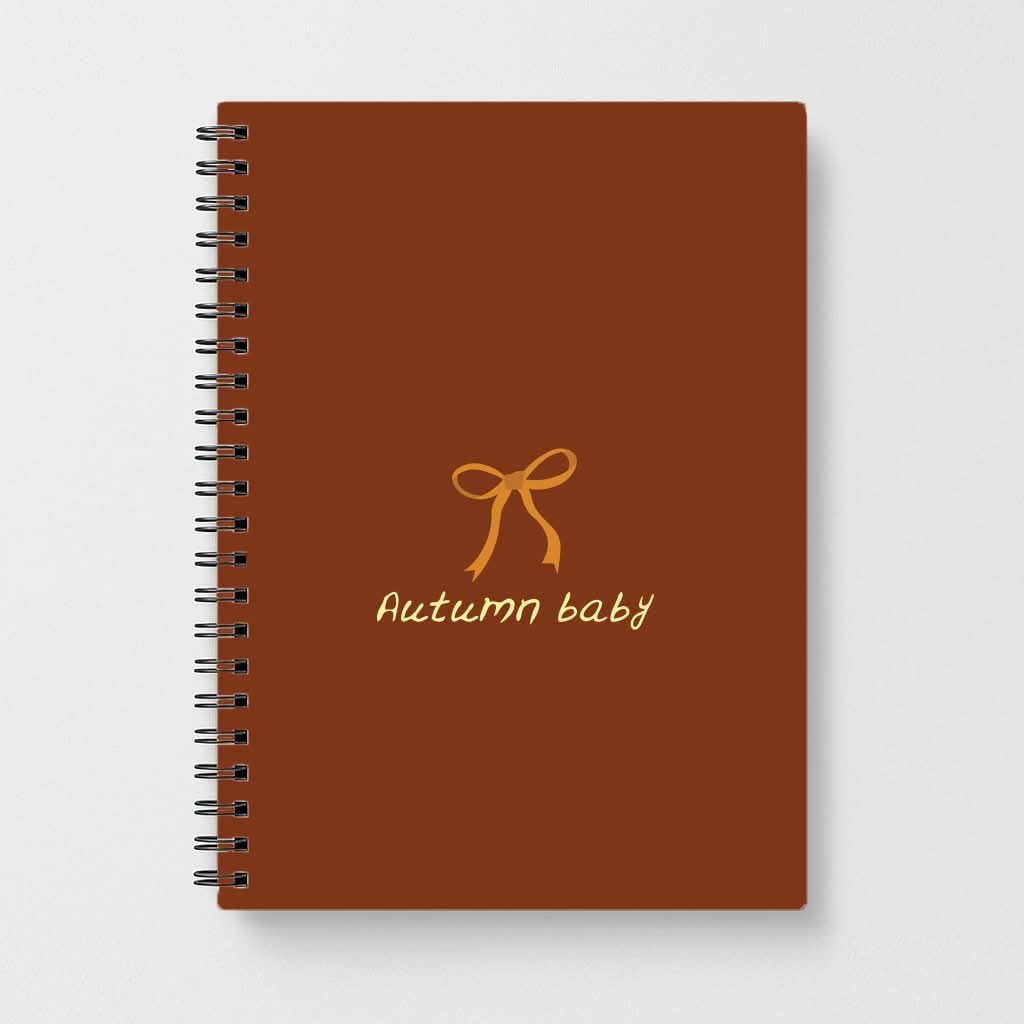 Autumn Baby Notebook