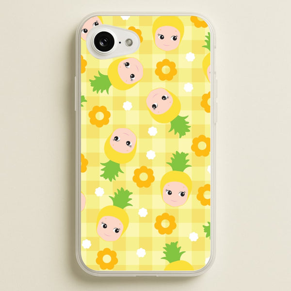 Pineapple Angel Pattern iPhone 16e Case