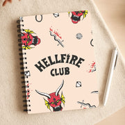Hellfire Club Icons Collage Peach Notebook 3