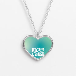 Pices Vibes Gradient Zodiac Heart Necklace