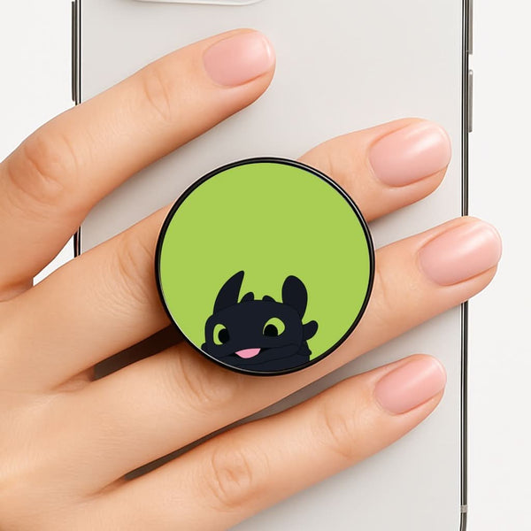 Black Fury Dragon Phone Grip