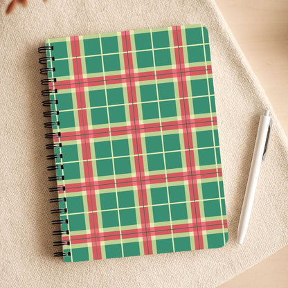 Red And Green Tartan II Christmas Pattern Notepad