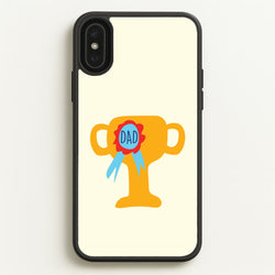 Cartoon Dad Trophy iPhone XS Max Case
