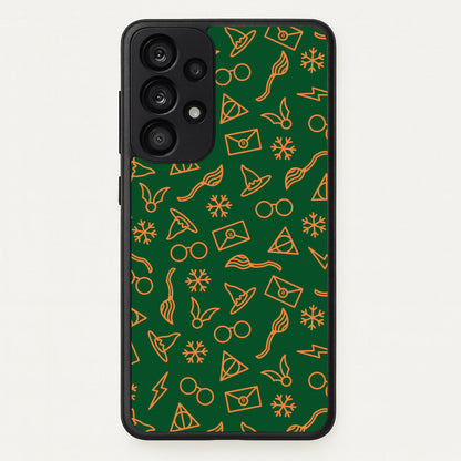 Christmas Wizard Icons Pattern Galaxy A53 Case