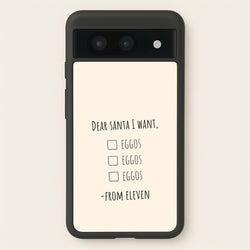 Eleven's Christmas List Google Pixel 8a Case