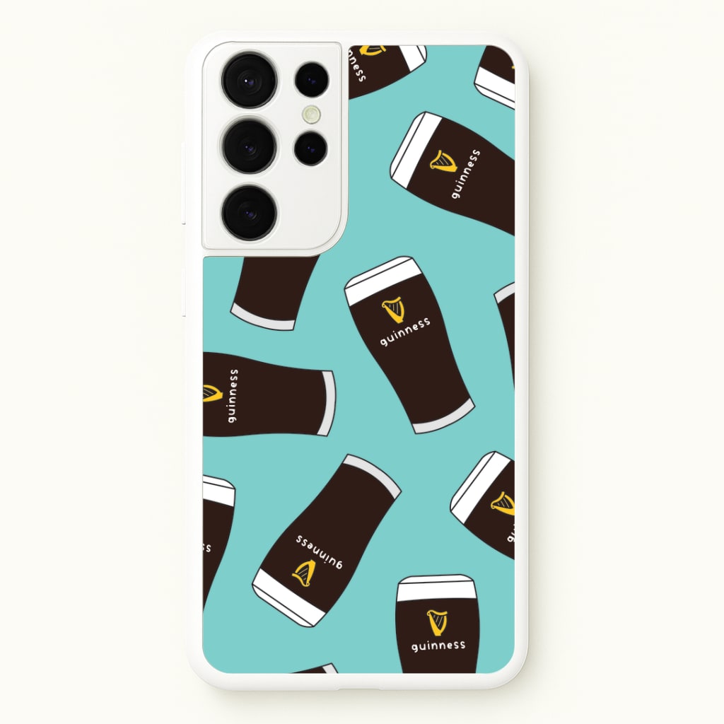 Stout Pint Pattern Galaxy S21 Ultra Case