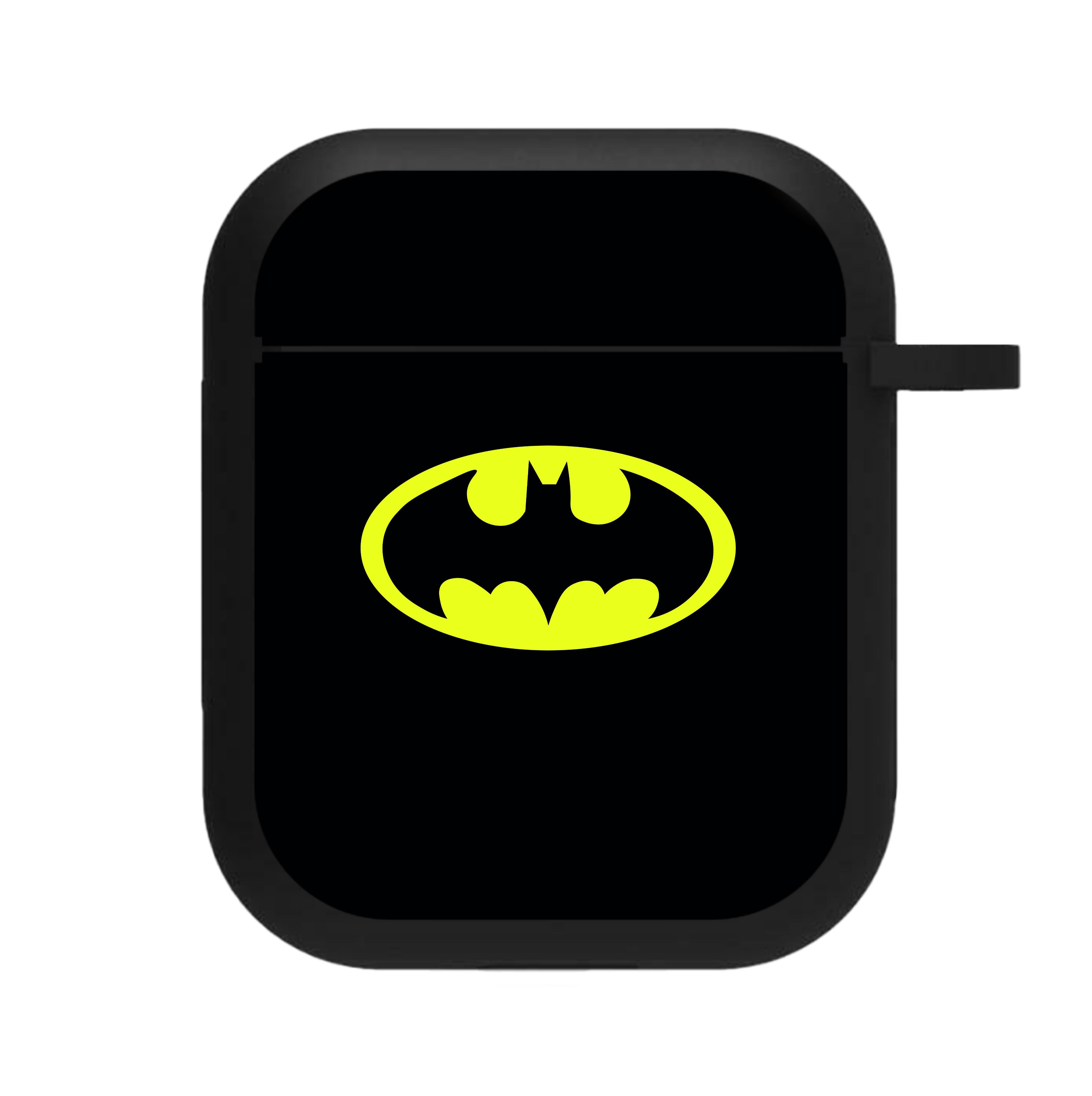 Black Bat Superhero Logo AirPods Case