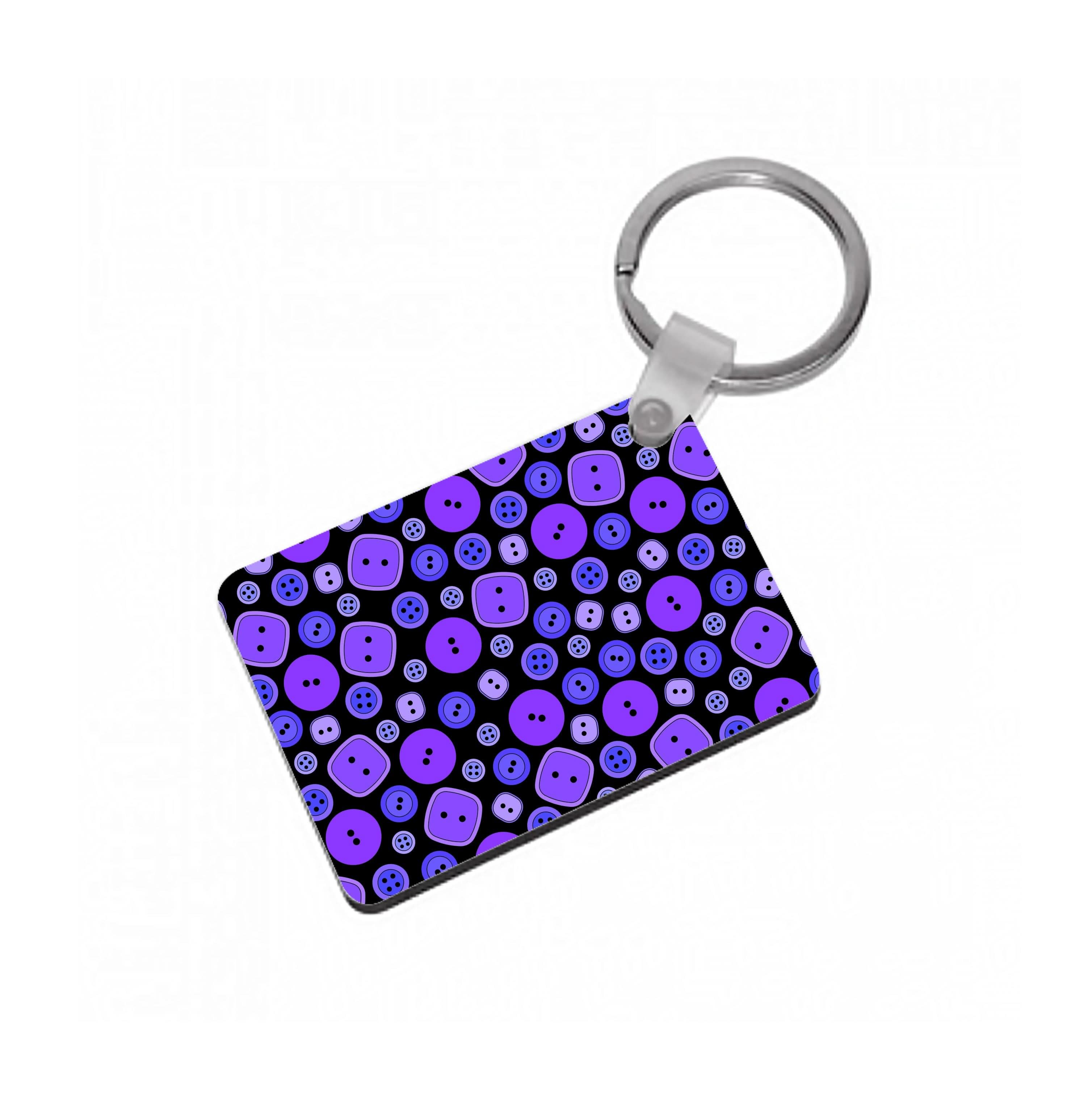 Button Pattern Keyring