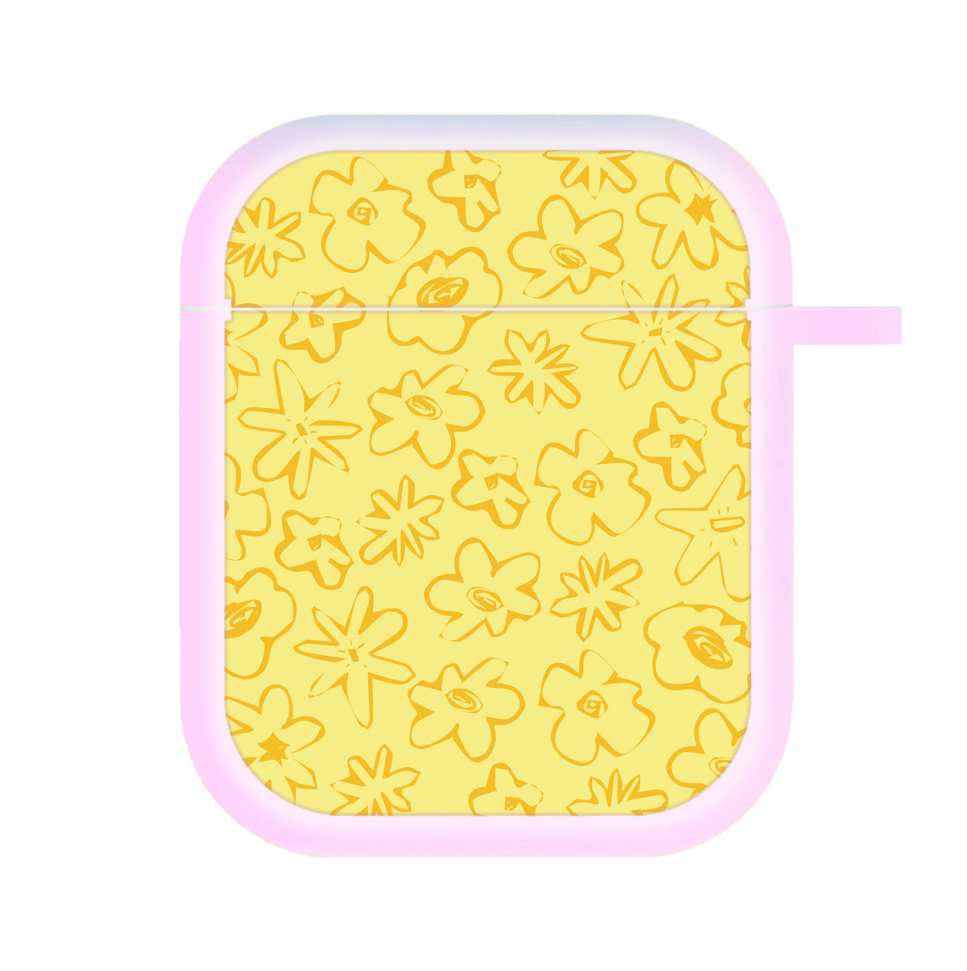 Yellow And Orange - Floral Patterns AirPods Case