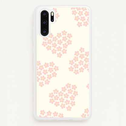 Flower Hearts Pattern Huawei P30 Pro Case