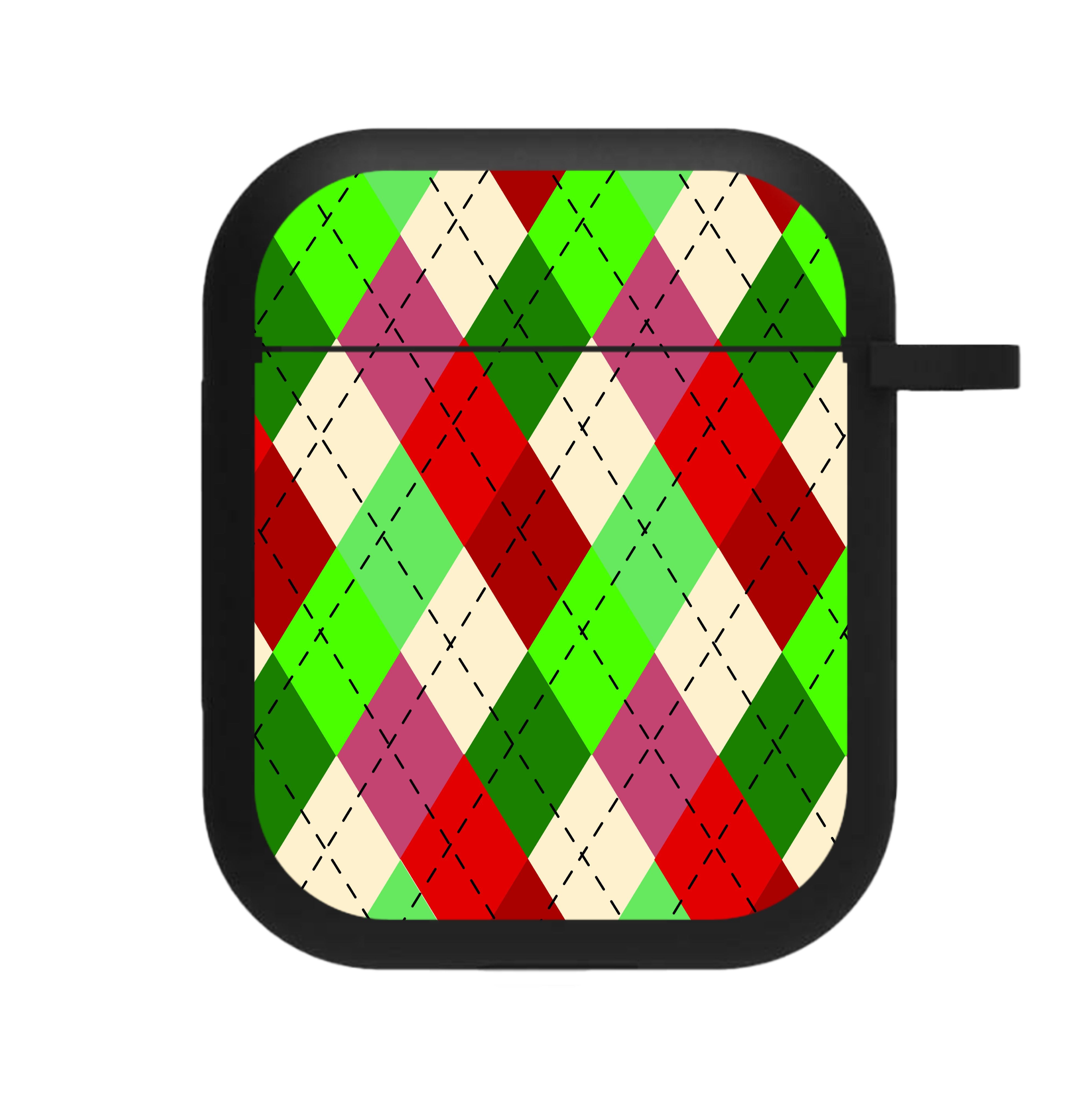 Red And Green - Christmas Patterns AirPods Case