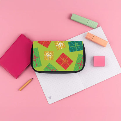 Colourful Abstract Christmas Presents Pattern Pencil Case