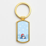 Cartoon Donkey Snowflakes Luxury Keyring 3