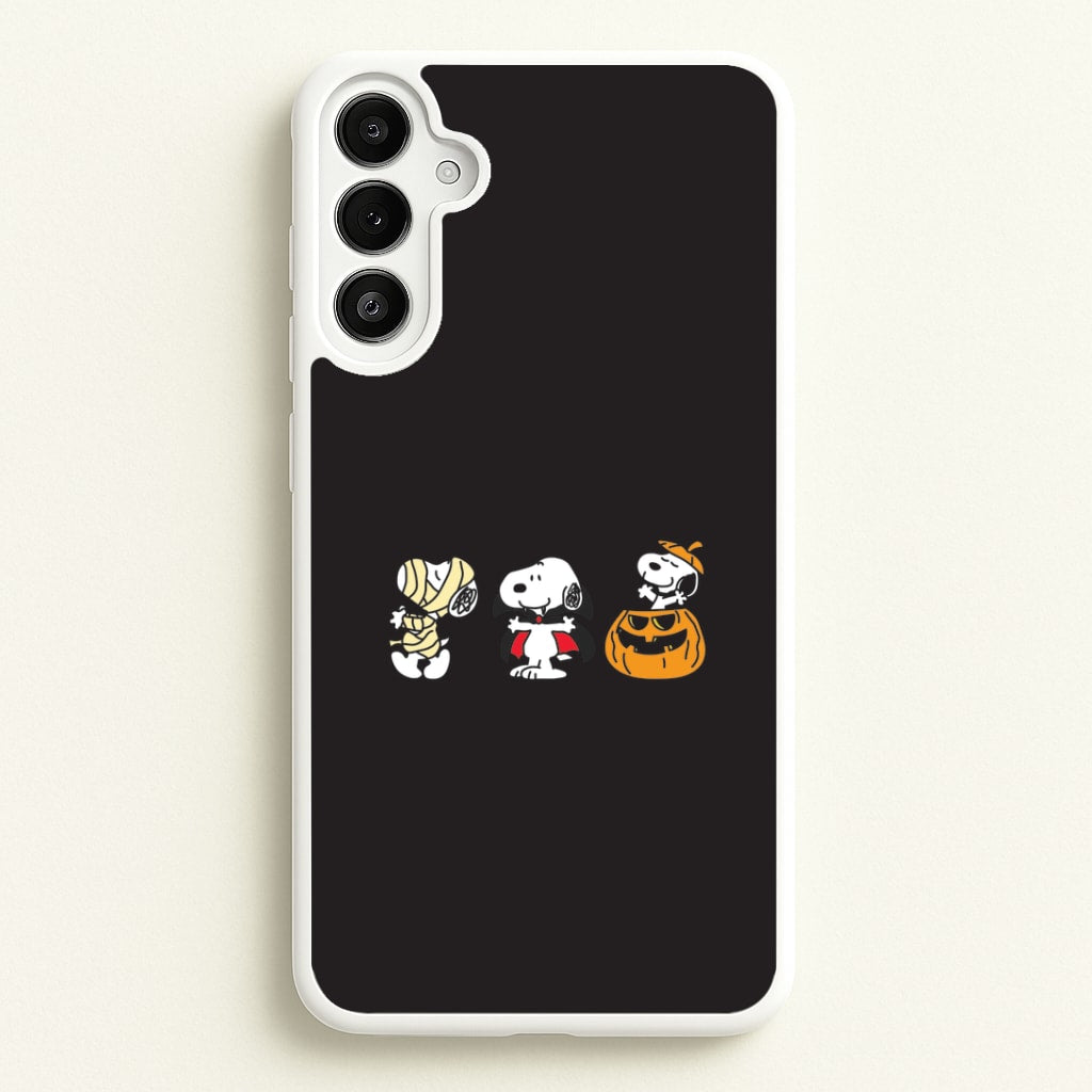 Cartoon Beagle Halloween Costumes Galaxy A34 Case