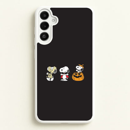 Cartoon Beagle Halloween Costumes Galaxy A34 Case