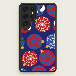 Spider Hero Baubles Pattern Galaxy S22 Ultra Case