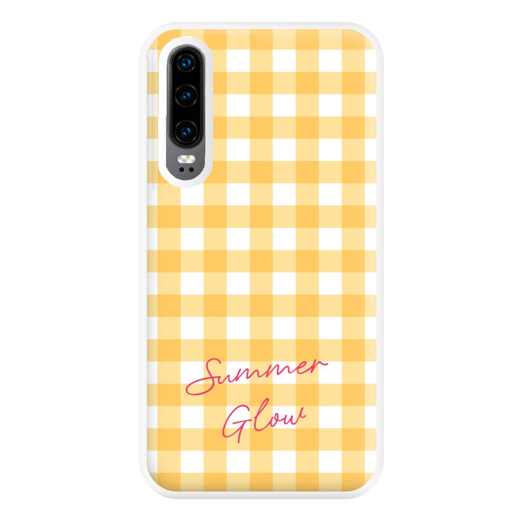 Tartan Summer Glow Huawei P30 Case