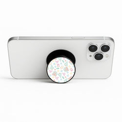 Neon Christmas Icons Pattern II Phone Stand